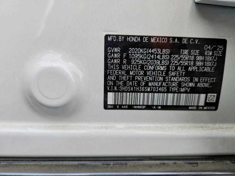 Продаж на аукціоні авто 2025 Acura Adx, vin: 3HDSA1H36SM703465, номер лоту: 64227346