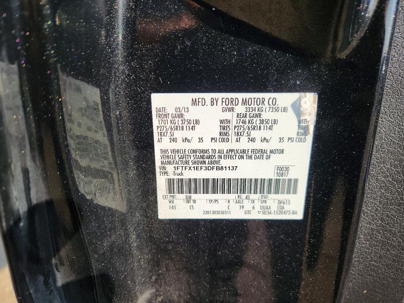 Aukcja sprzedaży 2013 Ford F150, vin: 1FTFX1EF3DFB81137, numer aukcji: 64039486