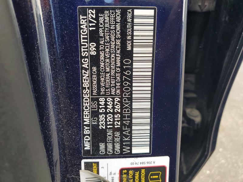 Aukcja sprzedaży 2023 Mercedes-benz C, vin: W1KAF4HBXPR097610, numer aukcji: 66844396