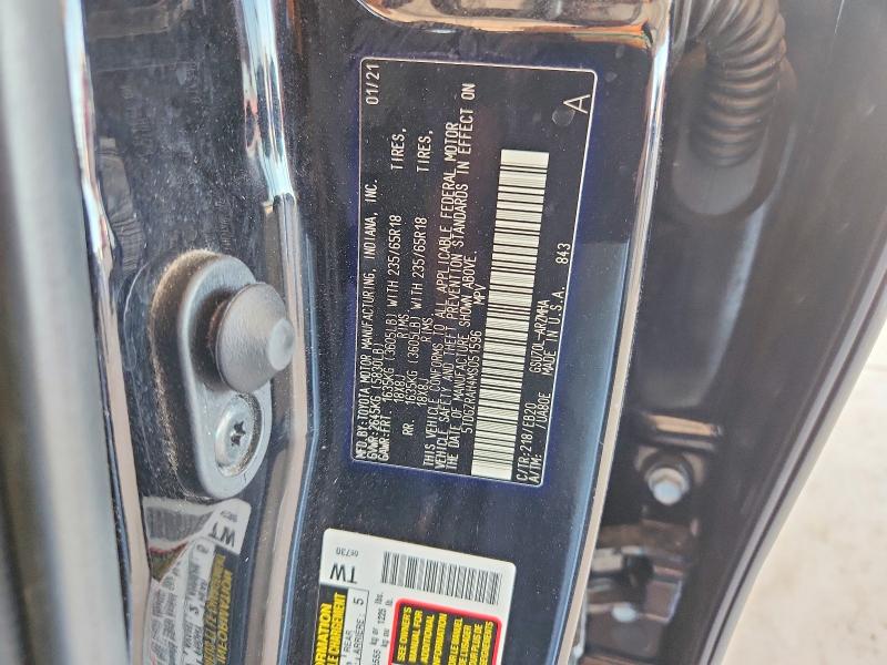 63752106 :رقم المزاد ، 5TDGZRAH4MS051596 vin ، 2021 Toyota Highlander مزاد بيع