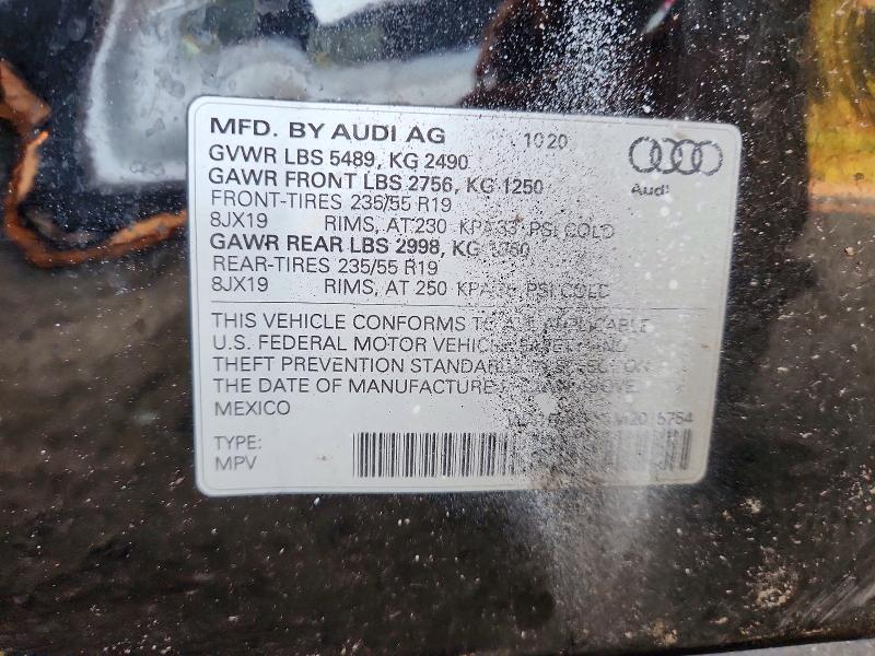 Aukcja sprzedaży 2021 Audi Q5, vin: WA1BAAFY7M2015754, numer aukcji: 65550106