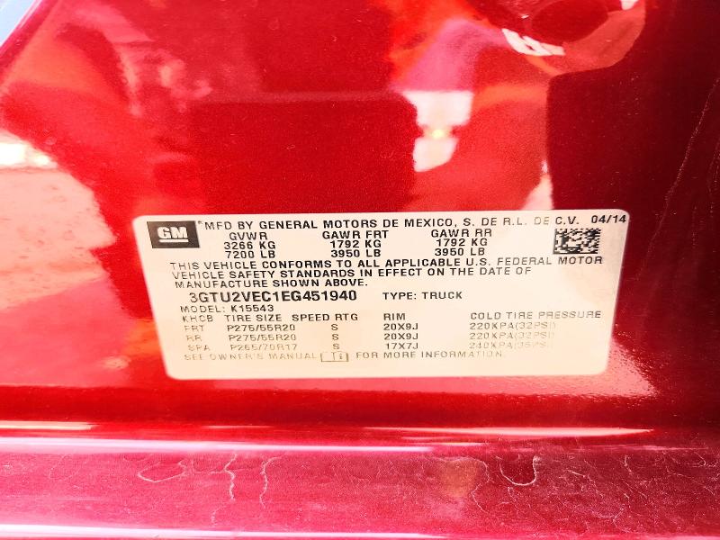 Продажа на аукционе авто 2014 Gmc Sierra, vin: 3GTU2VEC1EG451940, номер лота: 64800146