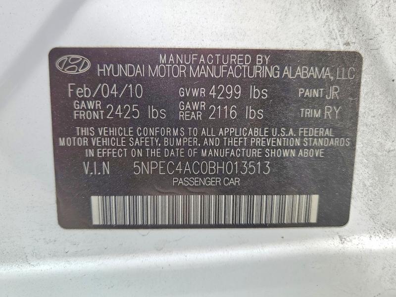 Aukcja sprzedaży 2011 Hyundai Sonata, vin: 5NPEC4AC0BH013513, numer aukcji: 64417156
