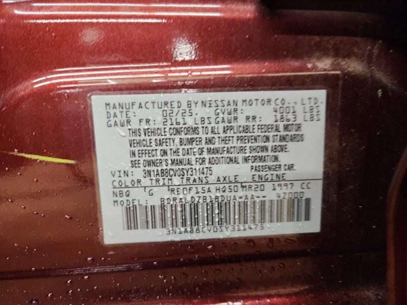 Aukcja sprzedaży 2025 Nissan Sentra, vin: 3N1AB8CV0SY311475, numer aukcji: 64365576