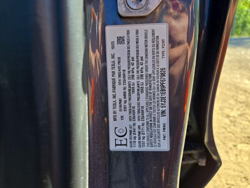 Aukcja sprzedaży 2023 Tesla Model 3, vin: 5YJ3E1EB9PF679826, numer aukcji: 65330676