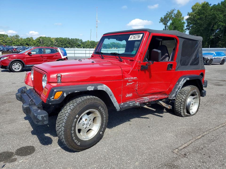 67163796 :رقم المزاد ، 1J4FA49S71P352384 vin ، 2001 Jeep Wrangler / Tj مزاد بيع