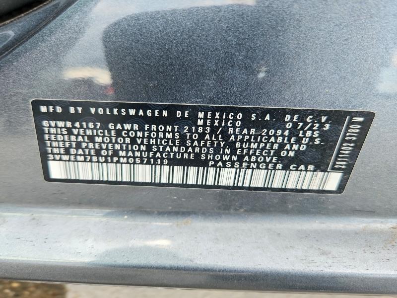 64808666 :رقم المزاد ، 3VWEM7BU1PM057119 vin ، 2023 Volkswagen Jetta مزاد بيع