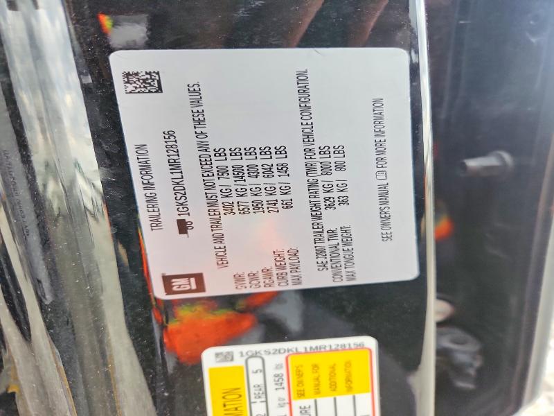 Продаж на аукціоні авто 2021 Gmc Yukon, vin: 1GKS2DKL1MR128156, номер лоту: 65056016