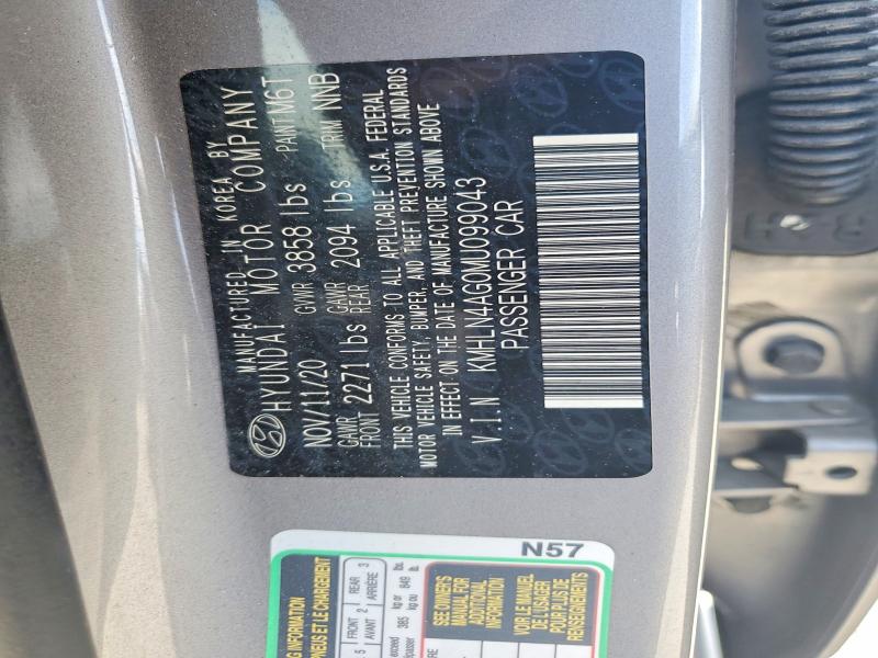 Продажа на аукционе авто 2021 Hyundai Elantra, vin: KMHLN4AG0MU099043, номер лота: 63678286