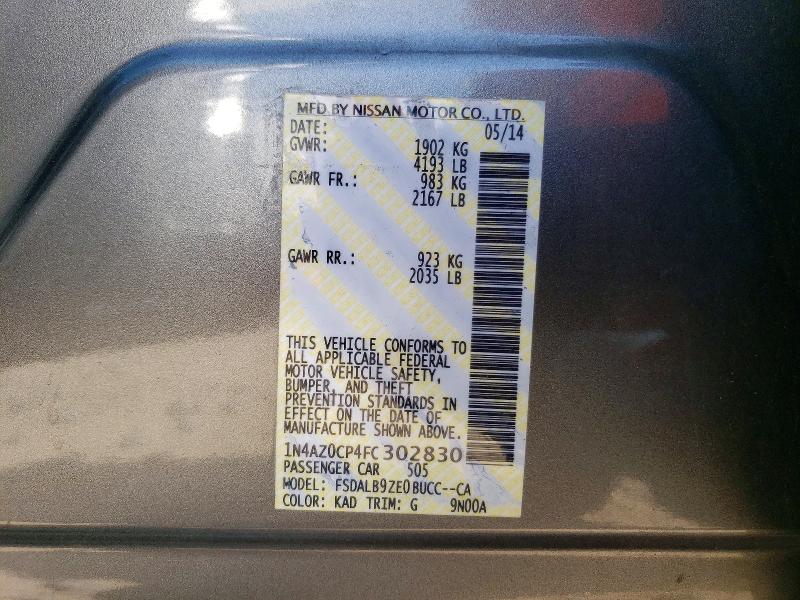 Aukcja sprzedaży 2015 Nissan Leaf, vin: 1N4AZ0CP4FC302830, numer aukcji: 63565416