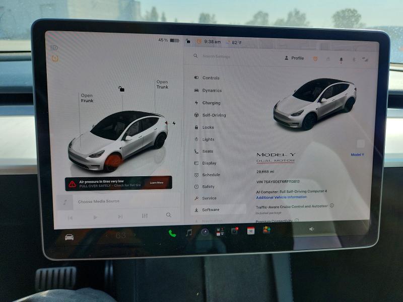 Aukcja sprzedaży 2024 Tesla Model Y, vin: 7SAYGDEF6RF113813, numer aukcji: 62891906