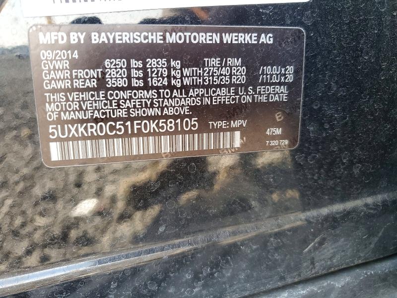 Aukcja sprzedaży 2015 Bmw X5, vin: 5UXKR0C51F0K58105, numer aukcji: 65983736