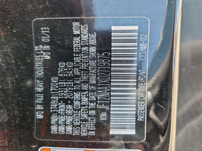 63305746 :رقم المزاد ، JF1ZNAA1XD2719875 vin ، 2013 Scion Fr-s مزاد بيع