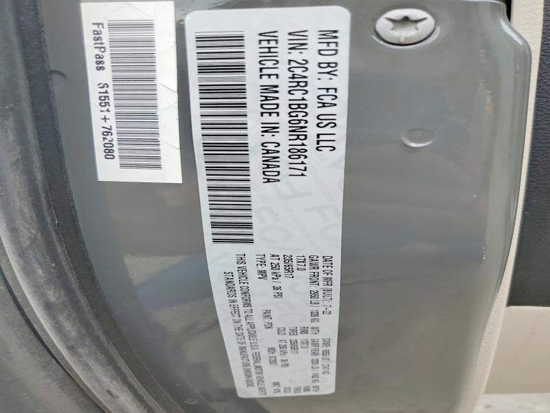 Продаж на аукціоні авто 2022 Chrysler Pacifica, vin: 2C4RC1BG6NR186171, номер лоту: 65679426