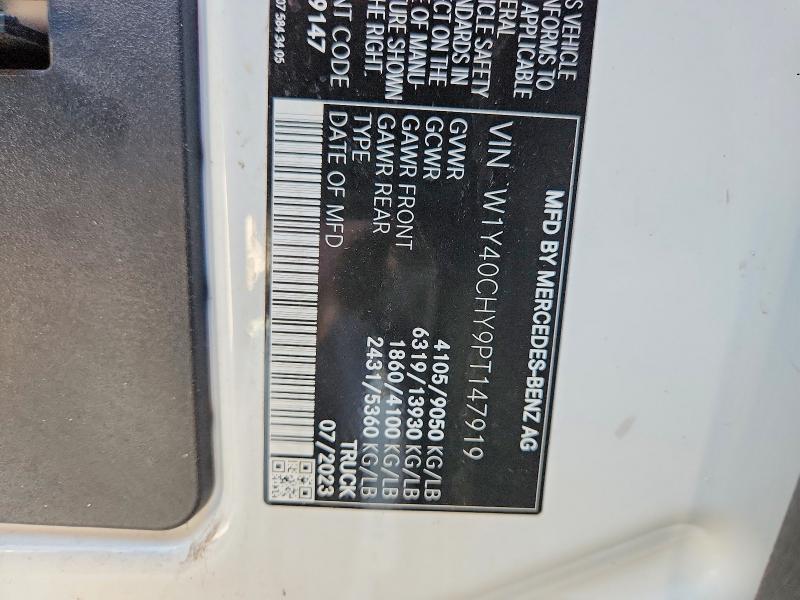 Продаж на аукціоні авто 2023 Mercedes-benz Sprinter, vin: W1Y40CHY9PT147919, номер лоту: 65346366