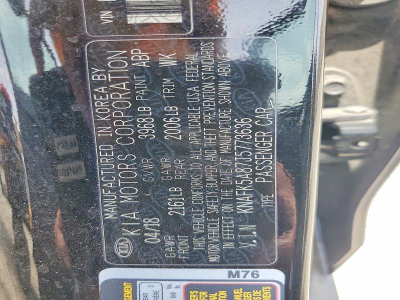 Продажа на аукционе авто 2018 Kia Forte5, vin: KNAFK5A87J5773636, номер лота: 63163386