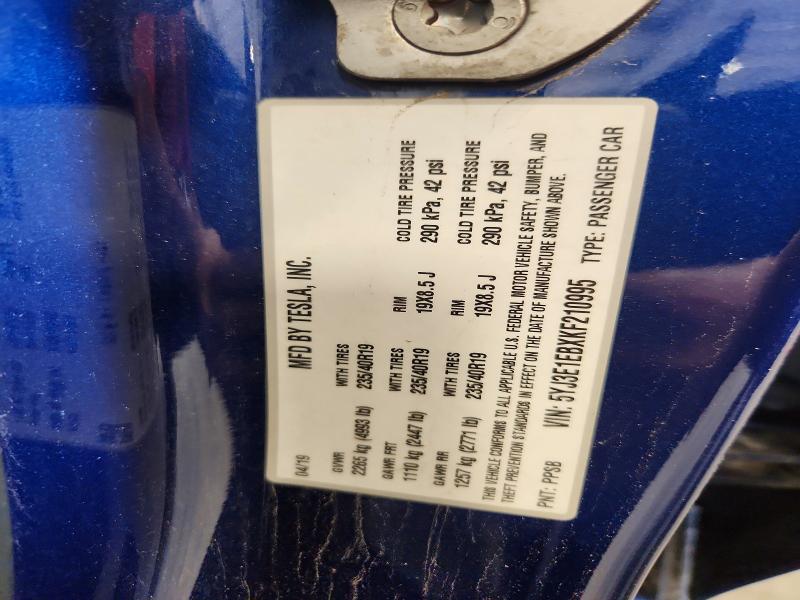 Aukcja sprzedaży 2019 Tesla Model 3, vin: 5YJ3E1EBXKF210995, numer aukcji: 64644006