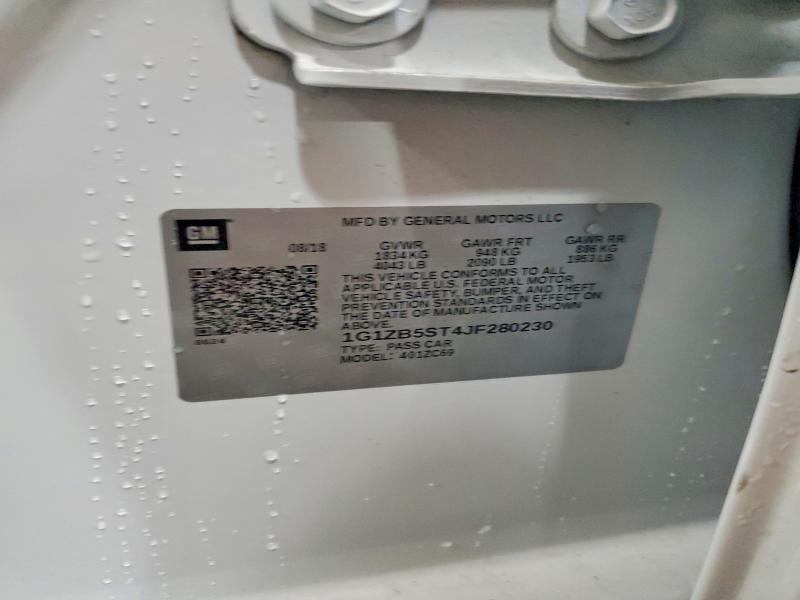 2018 Chevrolet Malibu მანქანა იყიდება აუქციონზე, vin: 1G1ZB5ST4JF280230, აუქციონის ნომერი: 64385116