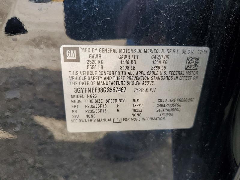Продаж на аукціоні авто 2016 Cadillac Srx, vin: 3GYFNEE38GS567467, номер лоту: 65236626