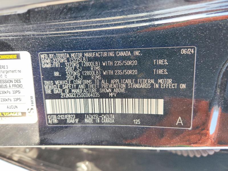 2025 Lexus Nx 350 მანქანა იყიდება აუქციონზე, vin: 2T2KGCEZ5SC064035, აუქციონის ნომერი: 65004926