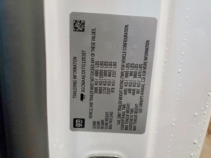 Продаж на аукціоні авто 2026 Chevrolet Silverado, vin: 3GCNAAED5TG128187, номер лоту: 66403256