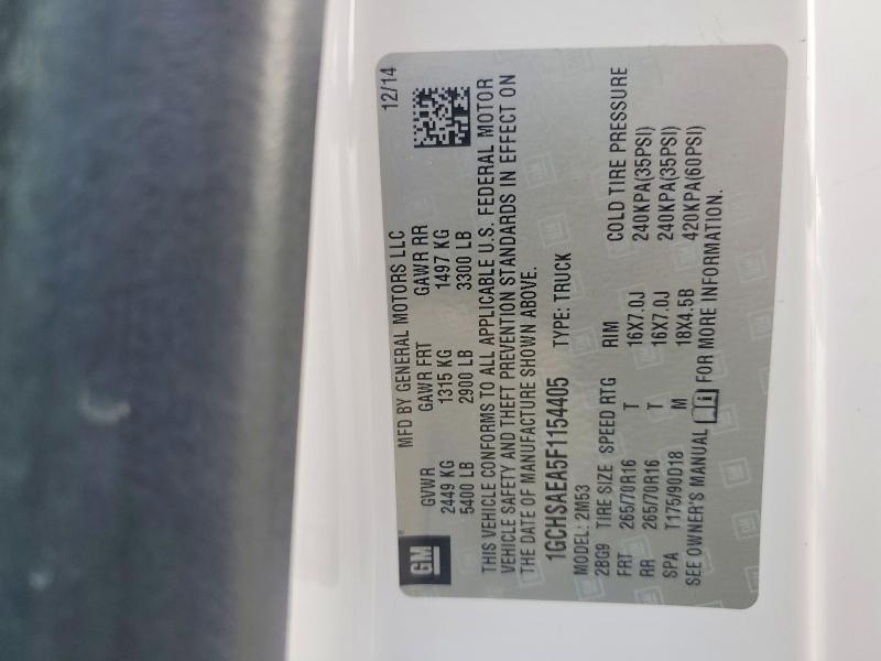 Продаж на аукціоні авто 2015 Chevrolet Colorado, vin: 1GCHSAEA5F1154405, номер лоту: 63556696