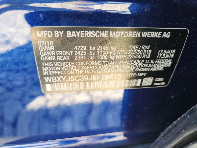Продаж на аукціоні авто 2018 Bmw X2, vin: WBXYJ5C39JEF79115, номер лоту: 64893876