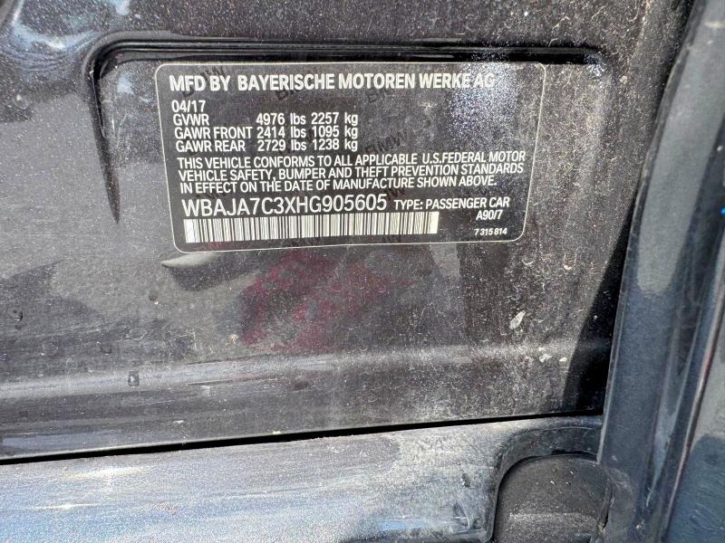 Aukcja sprzedaży 2017 Bmw 530, vin: WBAJA7C3XHG905605, numer aukcji: 66591546