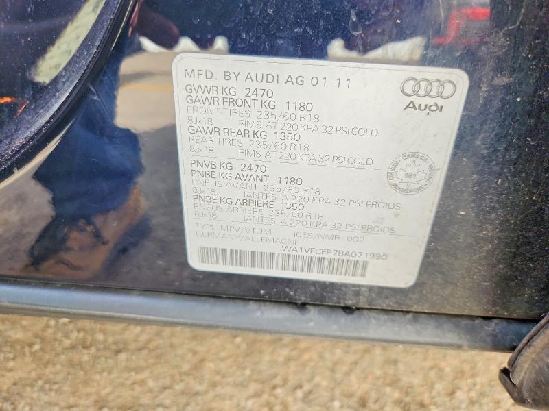 2011 Audi Q5 მანქანა იყიდება აუქციონზე, vin: WA1VFCFP7BA071990, აუქციონის ნომერი: 67164286