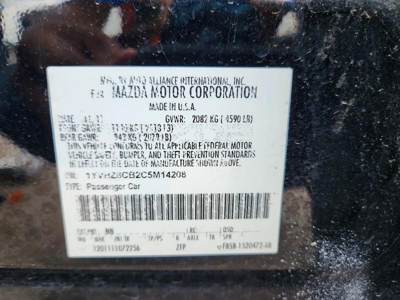 Продаж на аукціоні авто 2012 Mazda 6, vin: 1YVHZ8CB2C5M14208, номер лоту: 61011426