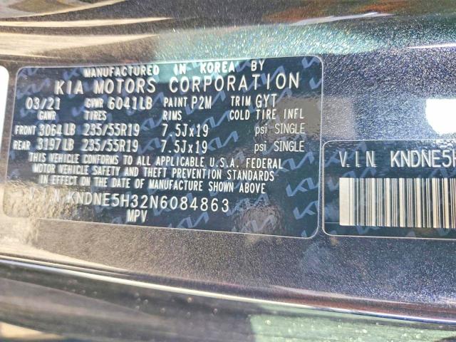 Aukcja sprzedaży 2022 Kia Carnival, vin: KNDNE5H32N6084863, numer aukcji: 63585676