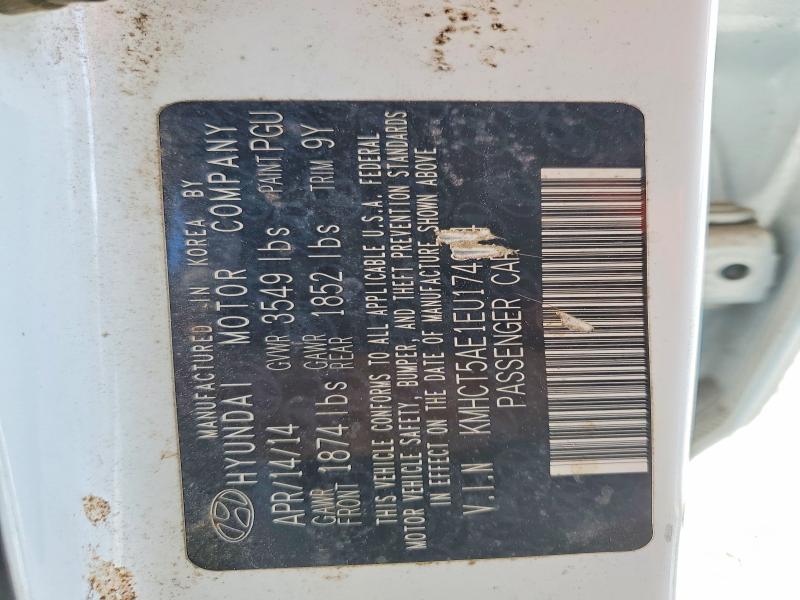 2014 Hyundai Accent მანქანა იყიდება აუქციონზე, vin: KMHCT5AE1EU174974, აუქციონის ნომერი: 63814746
