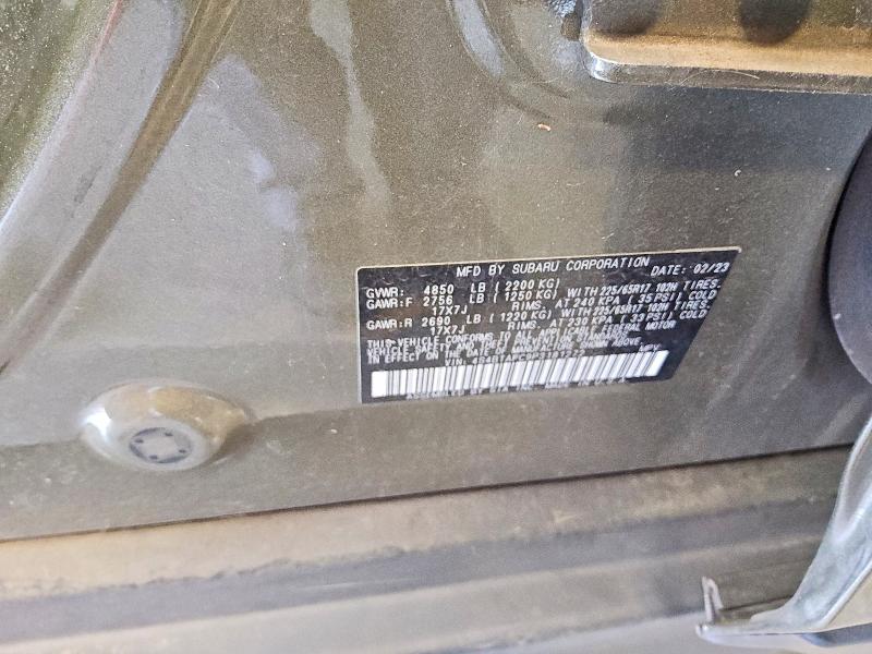 Продажа на аукционе авто 2023 Subaru Outback, vin: 4S4BTAFC9P3181272, номер лота: 60974626