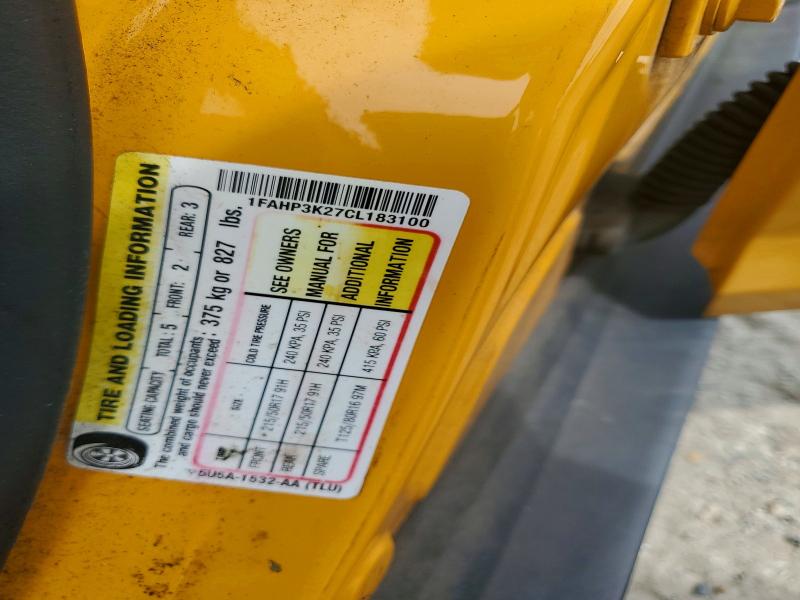 Aukcja sprzedaży 2012 Ford Focus, vin: 1FAHP3K27CL183100, numer aukcji: 66693416