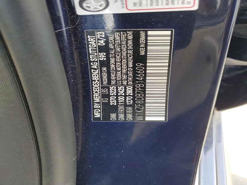 65988406 :رقم المزاد ، W1KZF8DB7PB146609 vin ، 2023 Mercedes-benz E مزاد بيع