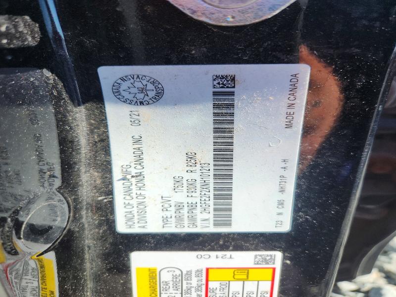 66985196 :رقم المزاد ، 2HGFE2F2XNH101213 vin ، 2022 Honda Civic مزاد بيع