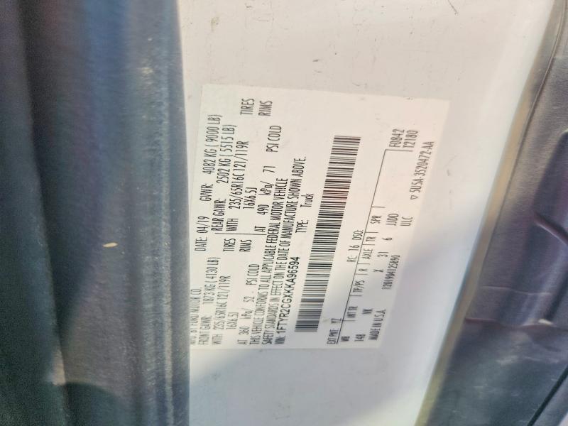 Aukcja sprzedaży 2019 Ford Transit, vin: 1FTYR2CGXKKA96594, numer aukcji: 69643156