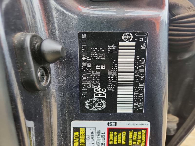 2013 Toyota Corolla Matrix მანქანა იყიდება აუქციონზე, vin: 2T1KU4EEXDC952217, აუქციონის ნომერი: 64519786
