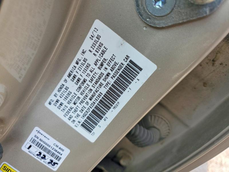 Aukcja sprzedaży 2013 Honda Accord, vin: 1HGCR2F82DA162869, numer aukcji: 65035876