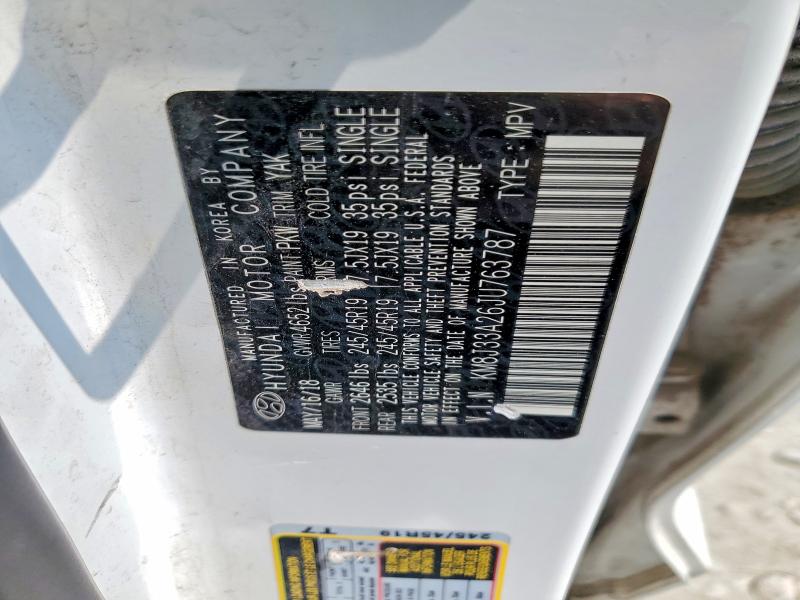 Продажа на аукционе авто 2018 Hyundai Tucson, vin: KM8J33A26JU763787, номер лота: 63558806