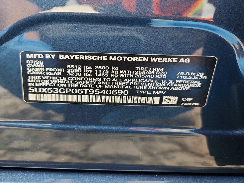 Продажа на аукционе авто 2026 Bmw X3, vin: 5UX53GP06T9540690, номер лота: 65745506