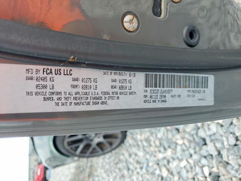 Aukcja sprzedaży 2018 Dodge Challenger, vin: 2C3CDZFJ3JH318377, numer aukcji: 63384476