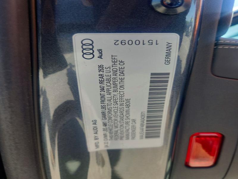 Продажа на аукционе авто 2022 Audi A4, vin: WAUEAAF48NA042871, номер лота: 65194916