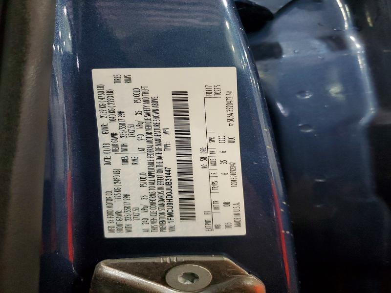 65682936 :رقم المزاد ، 1FMCU9HD0JUB31447 vin ، 2018 Ford Escape مزاد بيع