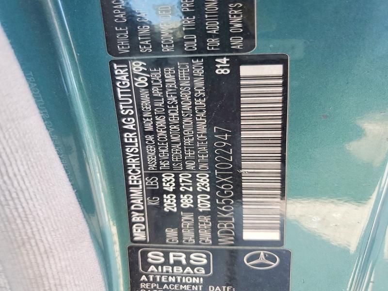 Aukcja sprzedaży 1999 Mercedes-benz Clk, vin: WDBLK65G6XT022947, numer aukcji: 64987216