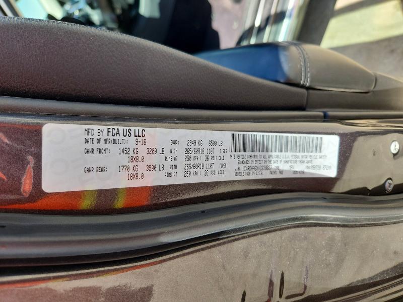 2017 Dodge Durango მანქანა იყიდება აუქციონზე, vin: 1C4RDHAGXHC638627, აუქციონის ნომერი: 65877806