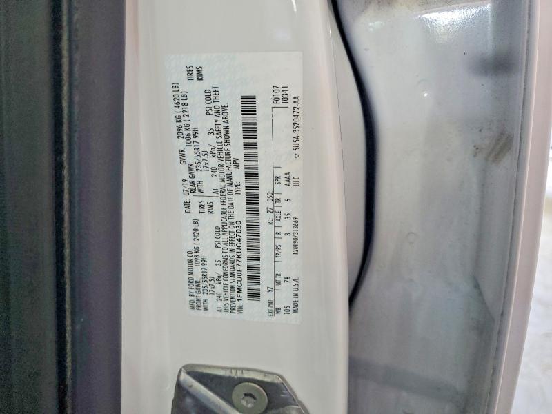 Продажа на аукционе авто 2019 Ford Escape, vin: 1FMCU0F77KUC47030, номер лота: 64538646