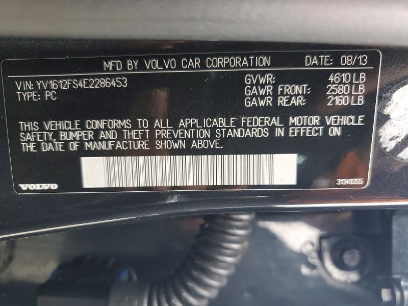 Aukcja sprzedaży 2014 Volvo S60, vin: YV1612FS4E2286453, numer aukcji: 65147106