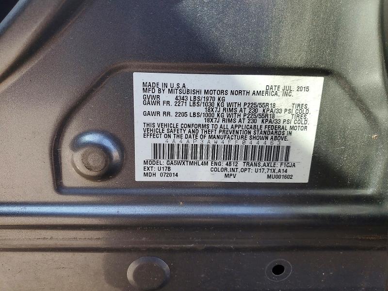 Aukcja sprzedaży 2015 Mitsubishi Outlander Sport, vin: 4A4AP3AW4FE044463, numer aukcji: 65161496