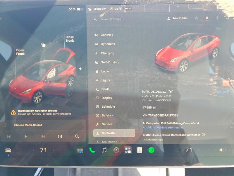 62809376 :رقم المزاد ، 7SAYGDEE3PA197381 vin ، 2023 Tesla Model Y مزاد بيع